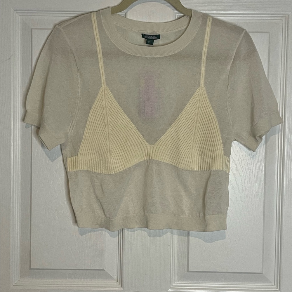 Wild Fable - Crew Neck Bikini Pullover Sweater NWT - Picture 3 of 6